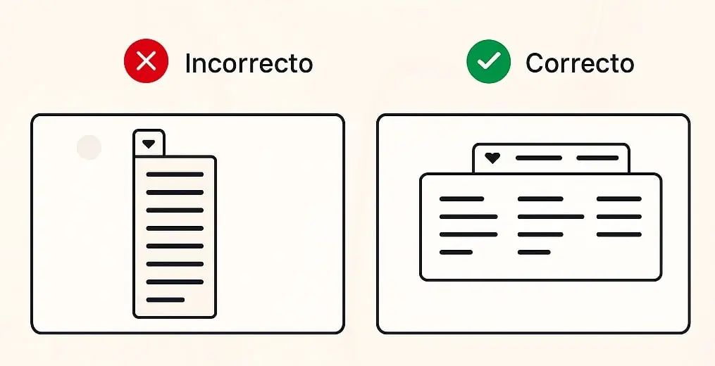 Menú Desplegable Buenas Prácticas Y Errores A Evitar En Diseño Web