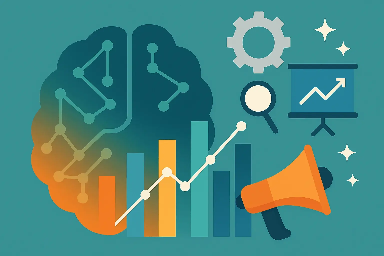 Marketing con inteligencia artificial y métricas de datos